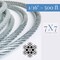 Laureola Industries 1/16" Galvanized Steel Aircraft Wire Rope 7X7 Type, 500 Ft ZAG116GAL-500 - alternate 3